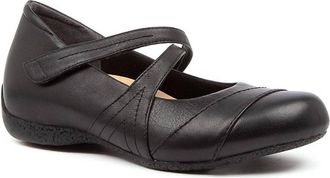 Ziera Womens Xray Mary-Jane Flats - Extra Wide In Black