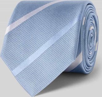 Olymp Seidenkrawatte aus reine Krawatte mit Logo-Patch (6,5 cm) in Bleu, Gr&ouml;&szlig;e 1