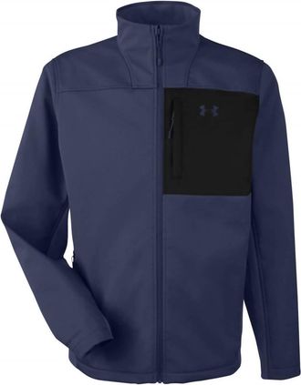 Under Armour Mens Coldgear Infrared Shield 2.0 Soft Shell Jacket In Midnight Navy