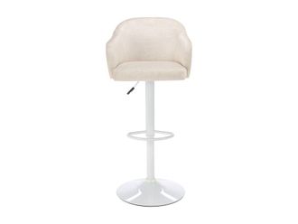 VENTE-UNIQUE.COM Taburete alto tela crema