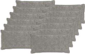 vidaXL Funda De Almohada 12 Uds. Houten Gris Claro 40 X 80 Cm Vidaxl