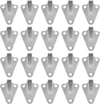 OEM 20 Ganchos De Tres Orificios Para Lonas Y Remolques, Ganchos De Sujeci&oacute;n De Hierro Fundido Galvanizado Para Remolques De Turismos