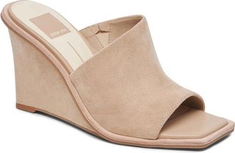 Dolce Vita Galena Sandal Women Dune Stella Suede Square Toe Wedge HTAT1697