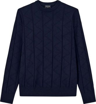 Giorgio Armani Chevron virgin wool sweater