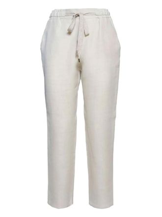 Barba drawstring-waist trousers - White