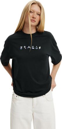 Cotton On Womens The Lcn Music Boxy Graphic Tee in Katseye Icon Black at Nordstrom, Size X-Large