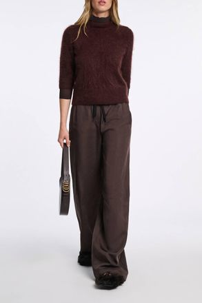 Dorothee Schumacher Sporty Elegance Pants In Dark Chocolate
