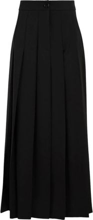 SOLOTRE Gonna Midi Plissettata - - Skirts - Donna - Nero - M