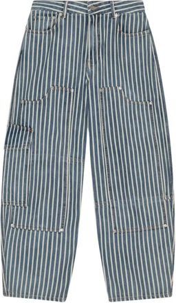 Ganni Striped Jeans - Womens - Fabric