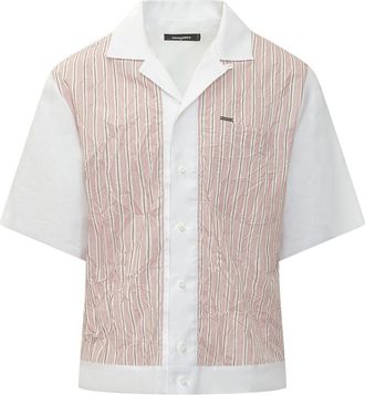 Dsquared2 Light Pink Regular Stripes Shirt