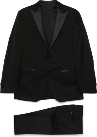 Corneliani Smoking Jacket - Heren - Business pakken - Zwart - M - Katoen - Kostuums