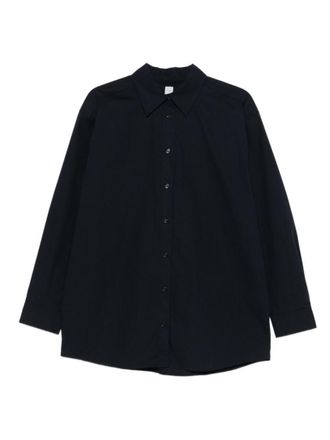 Toteme Blue Relaxed Solid Shirt