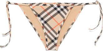 Burberry Check bikini bottoms - Neutrals