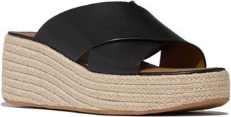 FitFlop Platfforms Espadrille Slides in Black at Nordstrom, Size 11