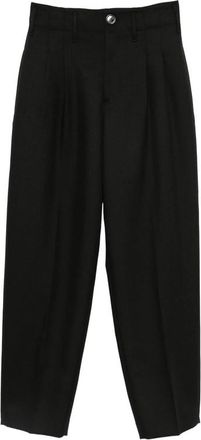 Ami Pleated Straight-leg Trousers