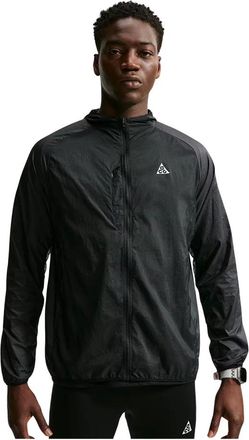 Nike Aireez UV Protection Ripstop Packable Hooded Jacket - Heren - Sport - Zwart - Maat: M Nylon