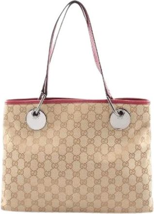 Gucci Borsa Tote Pre-owned in Tela GG - - Pre-owned - Donna - Beige - ONE SIZE