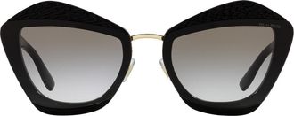 Miu Miu Gray Gradient Butterfly Ladies Sunglasses 0MU 01XS 06F0A767