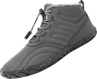 Generic Ankle Boots for Men UK, Winter Boot Lace Up Snow Boots Thicken Warm Boot Lightweight Sports Shoes Breathable Flats Shoe Slip-Resistant Walking Shoes C