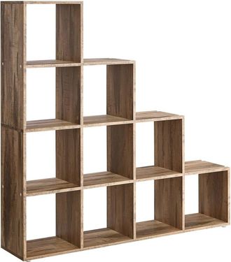 Vasagle Estanter&iacute;a de 29 x 129,5 x 129,5 cm de color marr&oacute;n camello