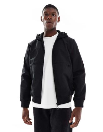 Only & Sons Bomber softshell nero con zip