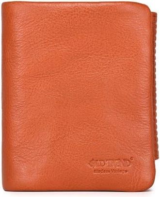 OLD TREND Clover Genuine Leather Slim Secure Trifold RFID Wallet in Caramel at Nordstrom