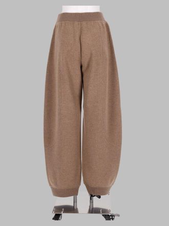 Max Mara Virgin Wool and Cashmere Jogger Trousers - Brown