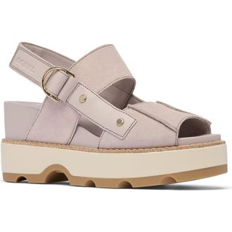 Sorel Joanie IV Platform Wedge Sandal in Crushed Clay/Gum at Nordstrom Rack, Size 10.5