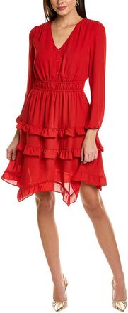 Nanette Lepore Crepe Chiffon Mini Dress