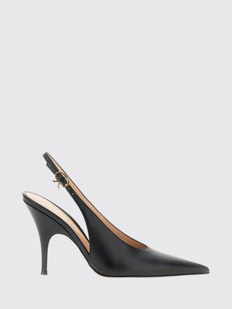 Gianvito Rossi Sofia Sculptural Heel Leather Slingback Pumps