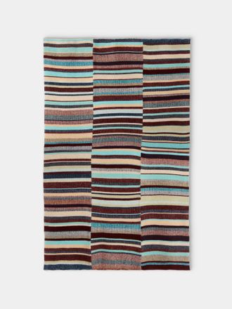 The Elder Statesman Stripe Super Soft Cashmere Blanket