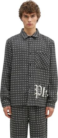 Pleasures Cross Work Shirt - Heren - Casual Overhemden - Grijs - M - Wol - Overhemden