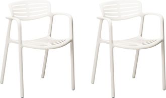 Resol Sillas Con Brazos Toledo Aire Resol Pl&aacute;stico Blanco (pack De 2)