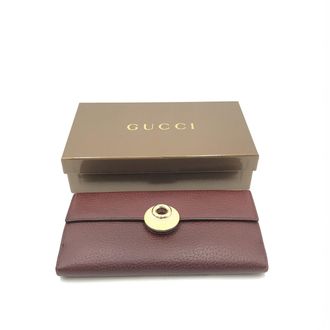 Gucci Eclipse Insignia Leather Womens Wallet (Pre-Owned)