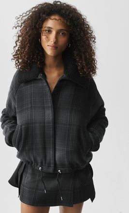 Alo | Plaid Alpine Meadow Jacket in Black Plaid, Size: Medium