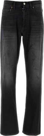 Maison Margiela Rechtgesneden katoenen jeans - Heren - Regular Fit Jeans - Zwart - W31 - Katoen - Jeans