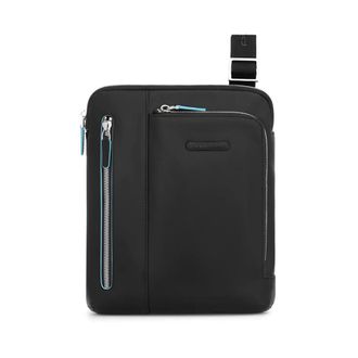 Piquadro Messenger Bags, male, Black, Size: ONE SIZE Mens crossbody bag for iPad