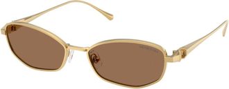 Swarovski Sk 7042 Zonnebril - Dames - Zonnebrillen - Geel - 55 MM - Accessoires