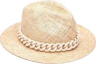 Eugenia Kim Lillian Straw Fedora in Natural at Nordstrom Rack