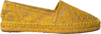Dolce & Gabbana Gele Kant Espadrille Loafers Schoenen - Dames - Espadrilles - Geel - 37 EU - Schoenen