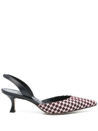 Manolo Blahnik 50mm Carolyne Gala slingback sandals - White