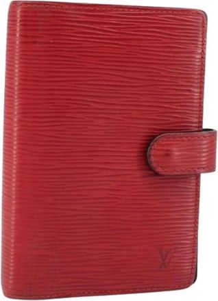 Louis Vuitton Pre-owned Day Planner Cover - Dames - Vintage Accessoires - Rood - ONE Size - Leer - Vintage