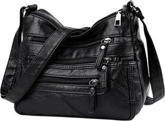 Generic Ladies Soft PU Leather Crossbody Bag for Women | Small Lightweight Shoulder Handbag with Adjustable Strap for Travel | Leather Bag for Work & Daily Us