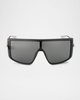 Alexander McQueen 99mm T-Bar Visor Sunglasses