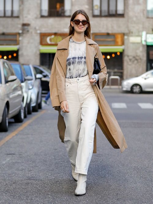 outfit jeans bianchi