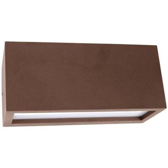 Shot Applique led da parete mod. Vigo colore corten