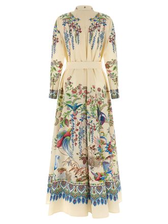 Etro Womens Multicolor Cotton Long Dress