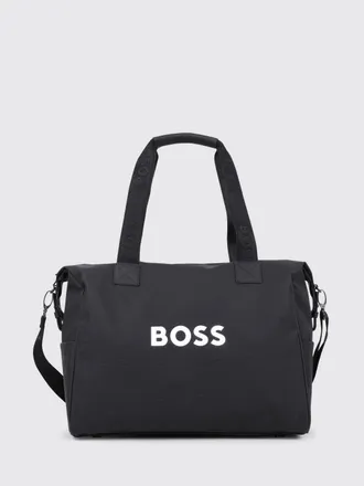 HUGO BOSS Diaper bag in nylon con logo stampato
