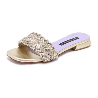 Albano Sliders, female, Yellow, Size: 7 US 5236 Ciabatta Wo Strass Sandal