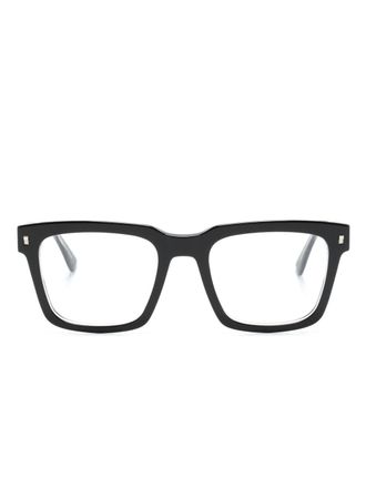 Dsquared2 Eyewear Icon square-frame glasses - men - Acetate - 52 - Black